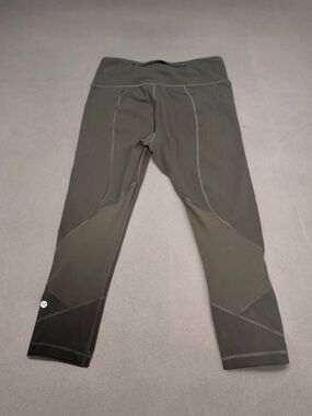 Lululemon Pace Rival Crop 22” Dark Olive Size 6
